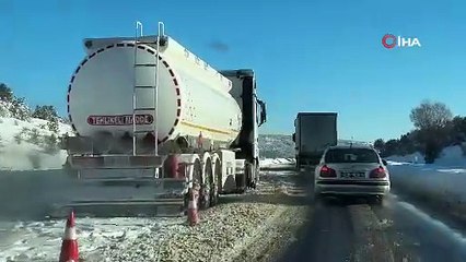 İstanbul'un yanı başı... Sibirya soğukları vurdu, araçların kapıları bile dondu!