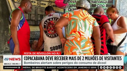 Copacabana deve receber mais de 2 milhões de pessoas na virada do ano