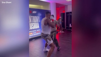 Anthony Joshua crash victim Sina Ghami trains with boxer in final video posted before his death