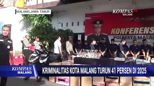 Angka Kriminalitas Kota Malang Turun 41 Persen Sepanjang 2025