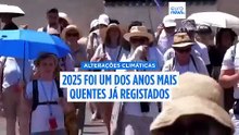 2025 foi um dos três anos mais quentes já registados