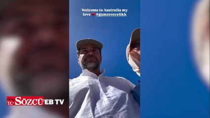 Gamze Özçelik ve eşi Avustralya'da