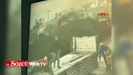 TIR'ın dorsesinde çalışan işçiye yıldırım isabet etti