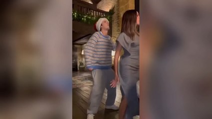 Victoria and Cruz Beckham channel their inner Tom Cruise to recreate iconic dance