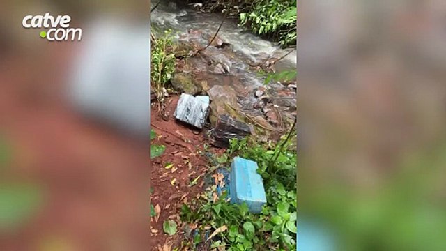 Mais de 334 kg de maconha são apreendidos às margens do Rio Paraná, em Foz do Iguaçu