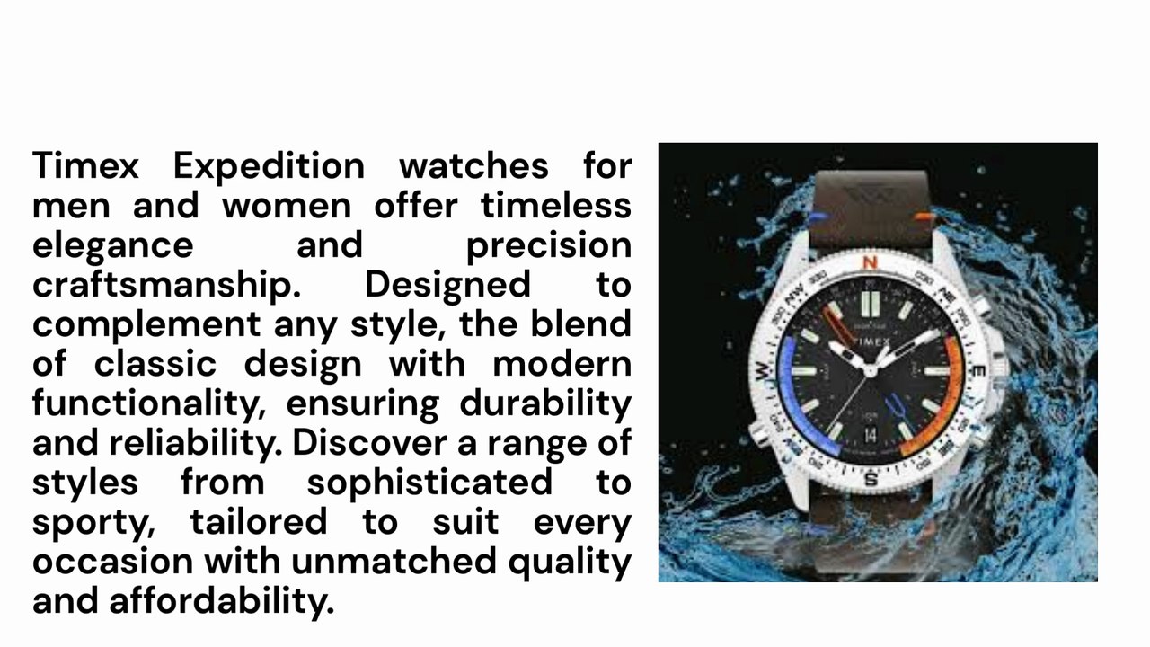 Timex Expedition Black Round Dial Quartz Analog Men Watch | JustWatches