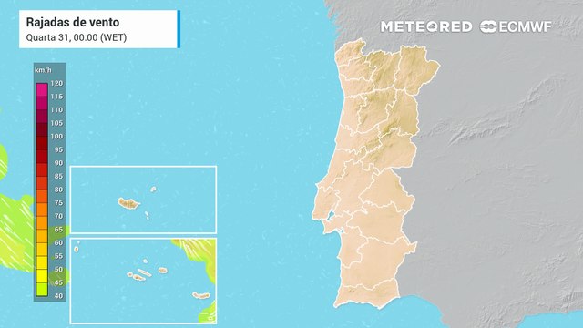 A aproximação de Depressão Francis causa mau tempo nos Açores e Madeira. Madeira pode esperar rajadas de vento até 100 km/h, com aviso laranja para dia 1.