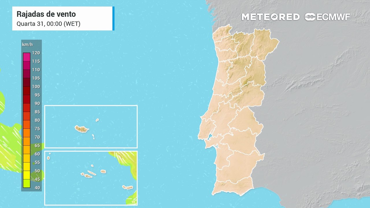 A aproximação de Depressão Francis causa mau tempo nos Açores e Madeira. Madeira pode esperar rajadas de vento até 100 km/h, com aviso laranja para dia 1.