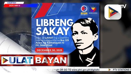 LRT-2 at MRT-3, nagbigay ng libreng sakay sa mga pasahero ngayong Rizal Day