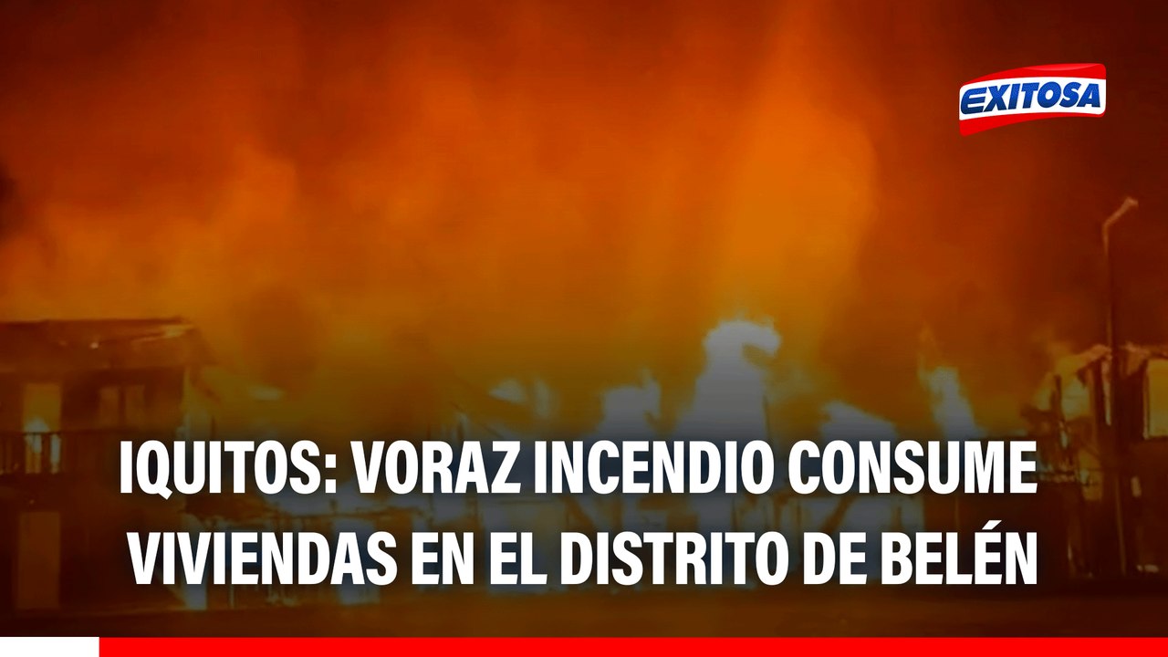 Iquitos: voraz incendio consume varias viviendas en el distrito de Belén