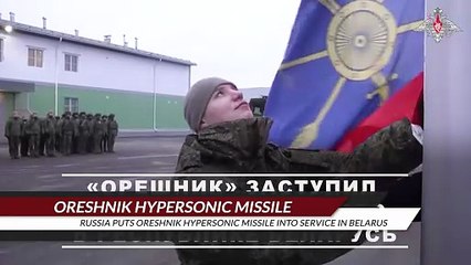 Russia Puts Oreshnik Hypersonic Missile into Service in Belarus