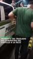 Momento del traslado del exministro del Castillo a la Felcc