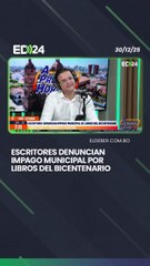 Escritores denuncian impago municipal por libros del Bicentenario