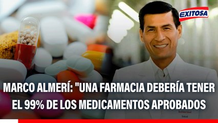 Marco Almerí: "Una farmacia debería tener el 99% de los medicamentos aprobados en su lista anual"