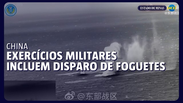 Novo dia de exercícios chineses ao redor de Taiwan inclui disparos de foguetes