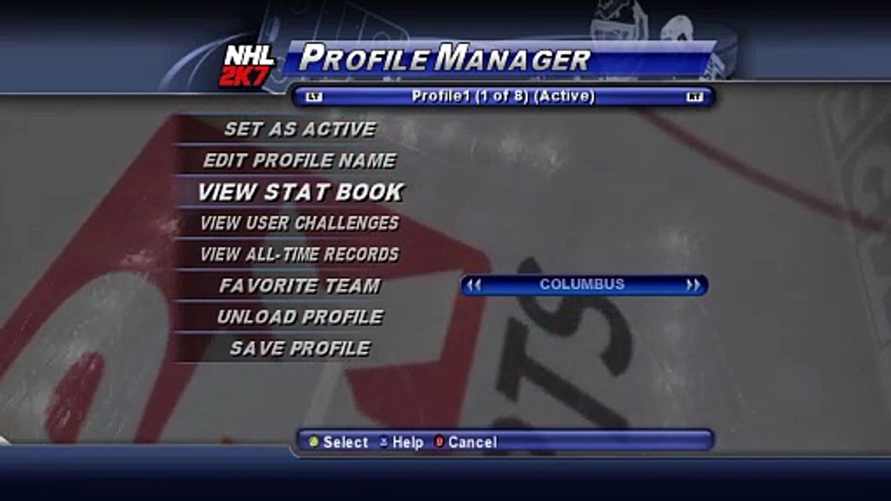 Showing Off My Profile Information (NHL 2K7)