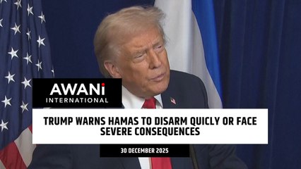 Trump warns Hamas to disarm quicly or face severe consequences