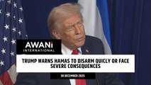 Trump warns Hamas to disarm quicly or face severe consequences