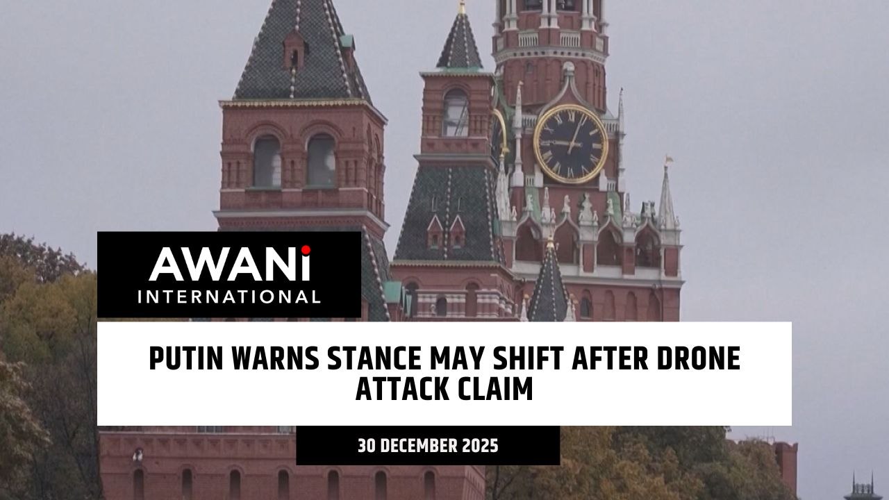 Putin warns stance may shift after drone attack claim
