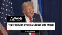 Trump brushes off China's drills near Taiwan
