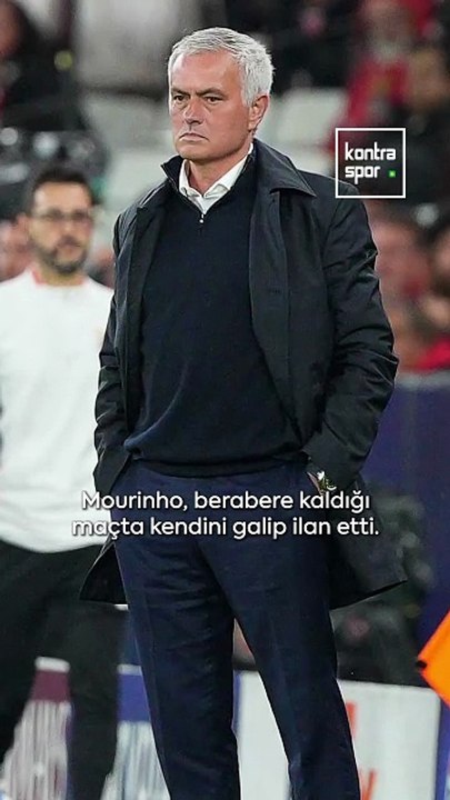 Mourinho takımını galip ilan etti
