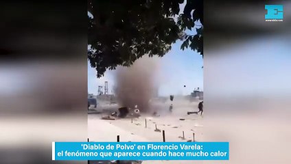 'Diablo de Polvo' en Florencio Varela: el fenómeno que aparece cuando hace mucho calor