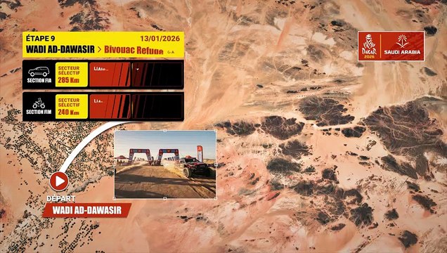 Dakar 2026 : Le parcours de la 9e étape - Rallye raid - Dakar