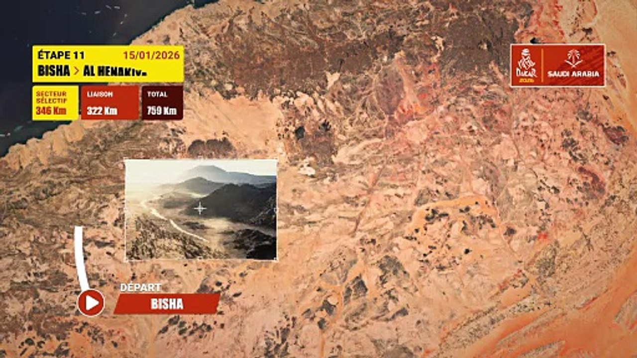 Dakar 2026 : Le parcours de la 11e étape - Rallye raid - Dakar