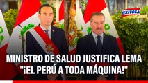 Ministro de Salud justifica lema 