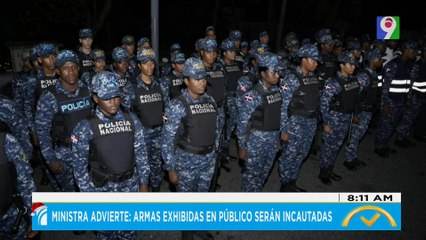 Ministra advierte: Armas exhibidas en público serán incautadas | El Despertador