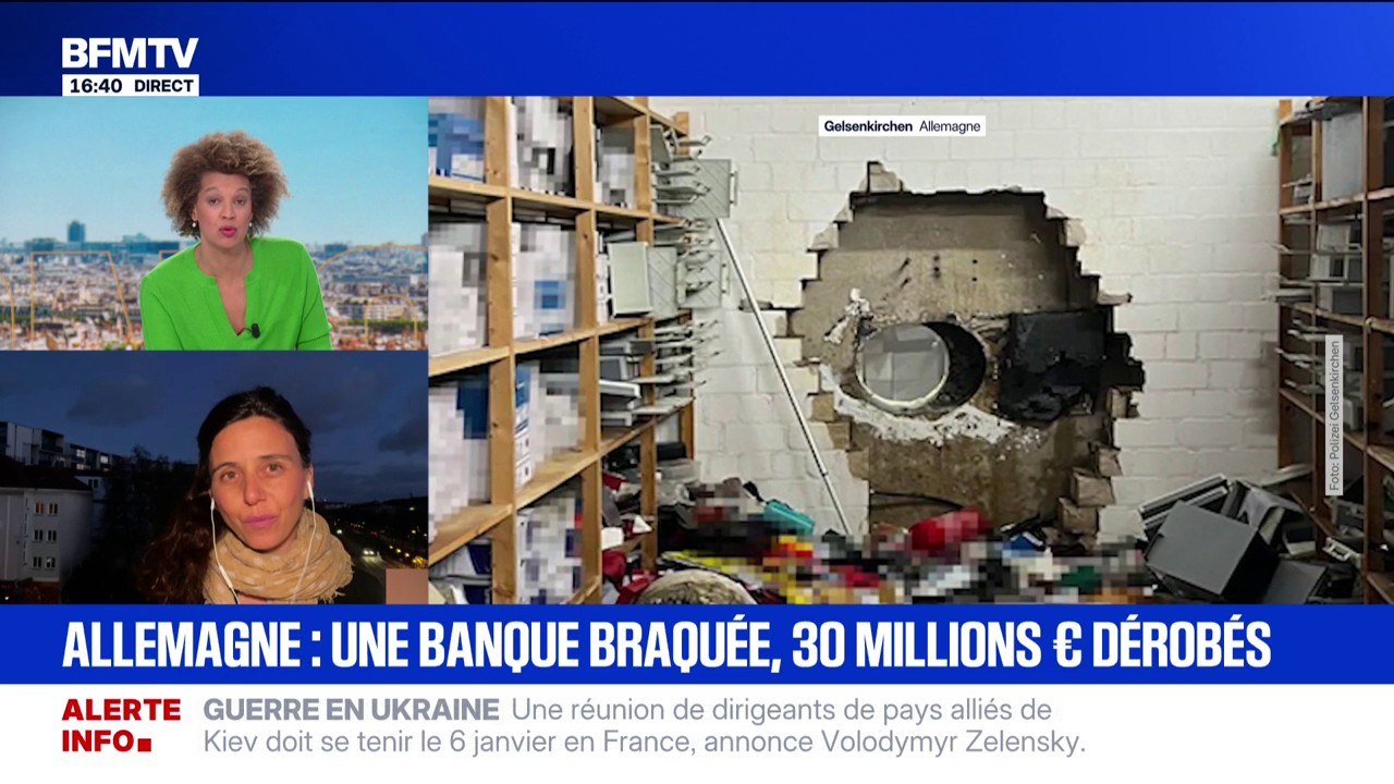 Allemagne: braquage spectaculaire d'une banque, le préjudice estimé à 30 millions d'euros par la police