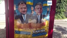 Propaganda do governo húngaro em cartazes não se alterou em 2025