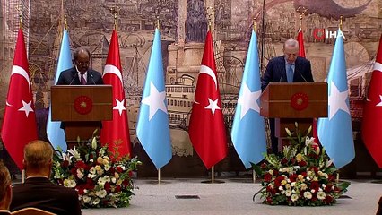 Cumhurbaşkanı Erdoğan, Somali Cumhurbaşkanı Mahmud ile ortak basın toplantısında konuştu