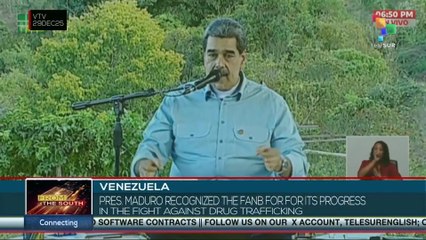 Venezuelan pres. recognized the FANB for its progress in the fight against drug trafficking