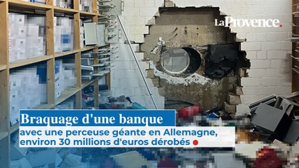 Braquage d'une banque avec une perceuse géante en Allemagne,  environ 30 millions d'euros dérobés
