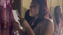 Birthday girl reads emotional letter before discovering her surprise birthday gift is a car