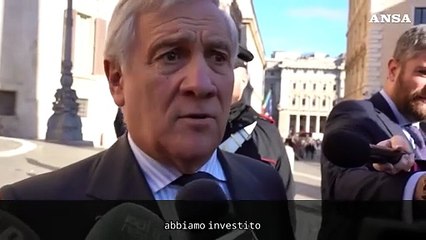 Manovra, Tajani: "Molto soddisfatto, sostenuti ceto medio e imprese"