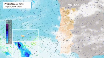 Ao longo do dia de hoje, terça-feira, os Açores contaram com vários períodos de chuva forte devido à tempestade Francis