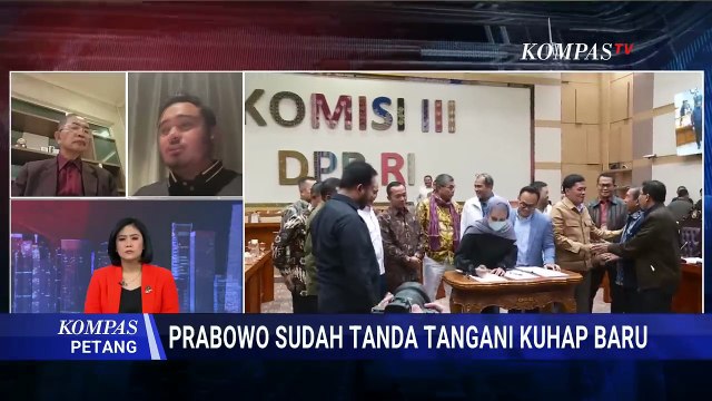 Panas! Debat Hakim PT Jakarta Vs DPR soal Prabowo Tanda Tangani KUHAP Baru | KOMPAS PETANG