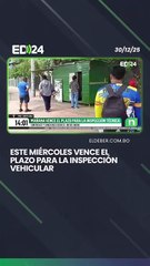 Este miércoles vence el plazo para la inspección vehicular