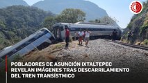 Pobladores de Asunción Ixtaltepec revelan imágenes tras descarrilamiento del tren Transístmico