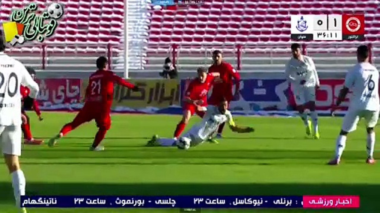 خلاصه بازی تراکتور و ملوان