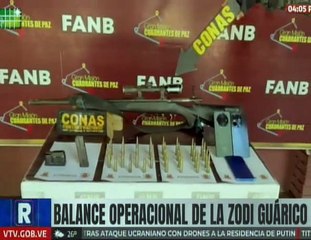 ZODI Guárico detalla la detención de armas y explosivos durante diversas operaciones