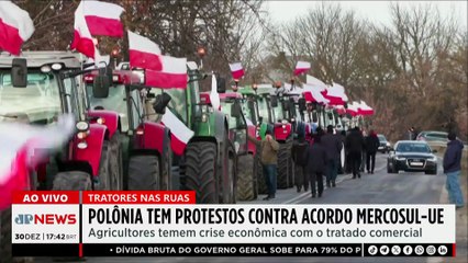 Tratores nas ruas! Polônia tem protestos contra acordo Mercosul-UE