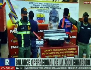 ZODI Carabobo reporta el decomiso de un cargamento con más de 100 kilos de sustancias ilícitas