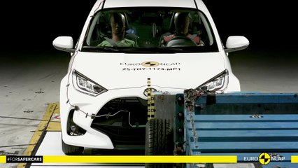 La Toyota Yaris obtient quatre étoiles sur cinq possibles aux crash-tests Euro NCAP 2025