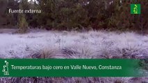 Temperaturas bajo cero en Valle Nuevo, Constanza