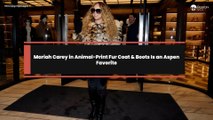 Mariah Carey in Animal-Print Fur Coat & Boots Is an Aspen Favorite