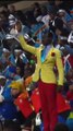 DR Congo fan stands motionless for the entire match
