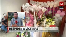 Despiden a las víctimas del descarrilamiento del Tren Interoceánico en Oaxaca